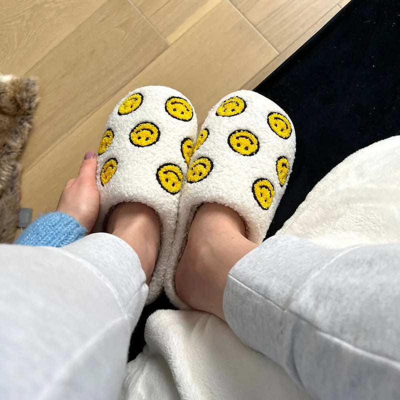 Mini Happy Face Slides Slippers - Buy 1 Get 1 Free