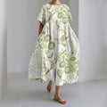 Comstylish Women's Japanese-style Floral Art Casual Dress