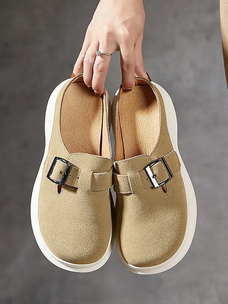 Summer Suded Leather Slippers As1015