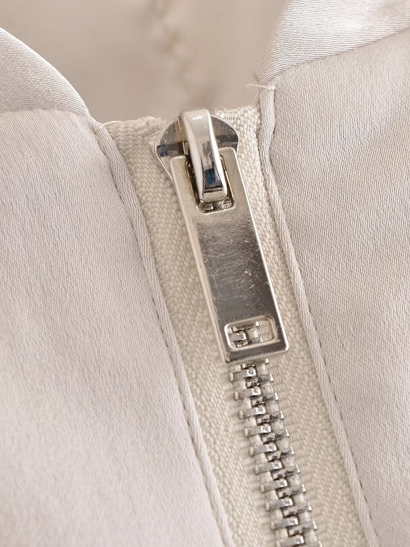 Summer Clothing Stand Collar Long Sleeve Bomber Jacket Working Pants Set – Stylish Outfit for