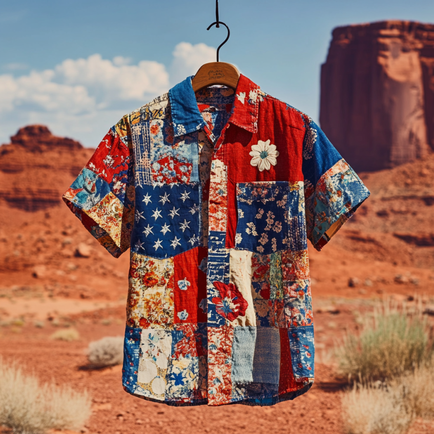 Blue red