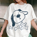Comstylish Cute Puppy Pattern Printed Short-sleeve T-shirt