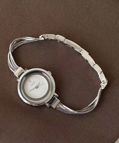 Classy Rose Alloy Hardlex Crystal Quartz Movement Asymmetrical Watches