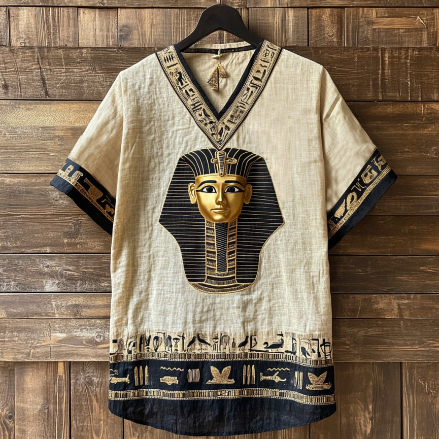 Ancient Egyptian Inspired Cozy Linen T Shirt elevenforest