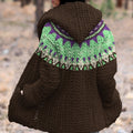 Vintage Icelandic Tribal Knitted Warm Sweater Jacket elevenforest