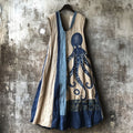 Japanese Octopus Art Patchwork Art Women's Tank Dress elevenforest