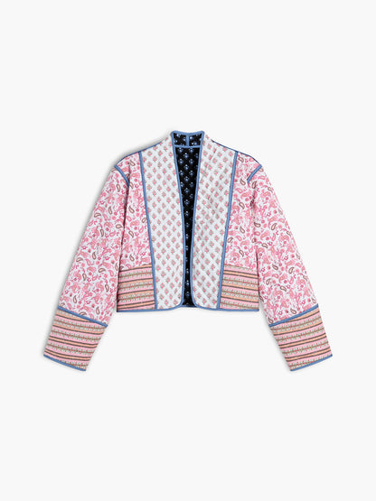 Paisley Patchwork Quilted Coat