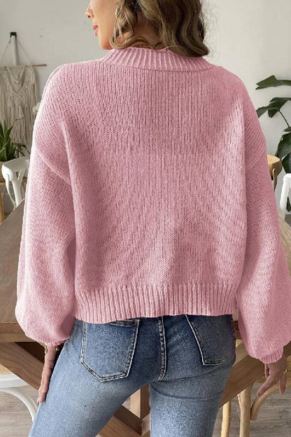 Trend Lantern Sleeve Simple Coat