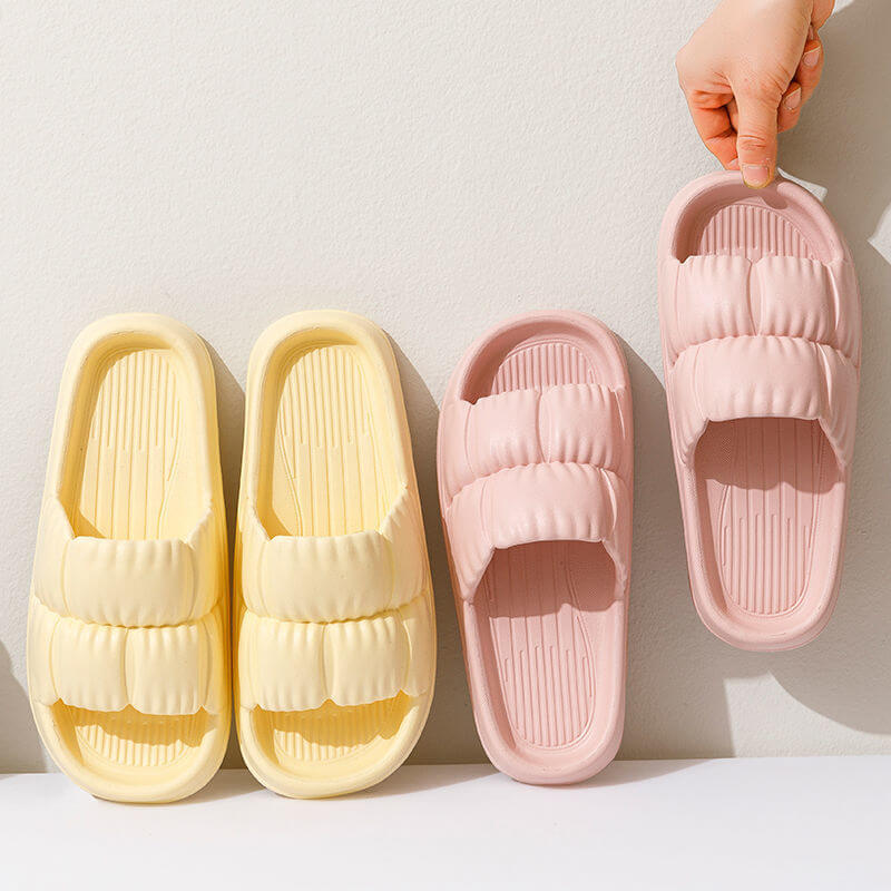 Cushy Stylish Puffer Slides Sandals - Buy 1 Get 1 Free