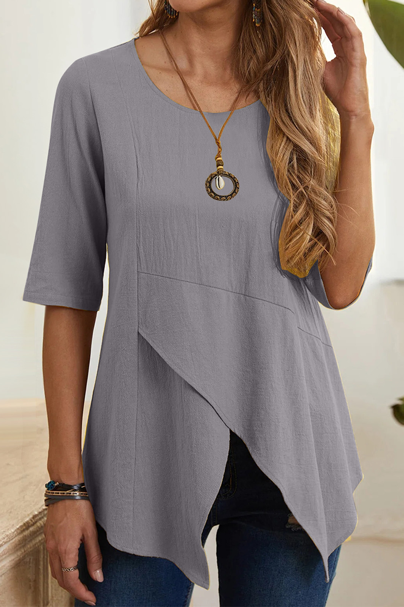 Slit O Neck T-shirts
