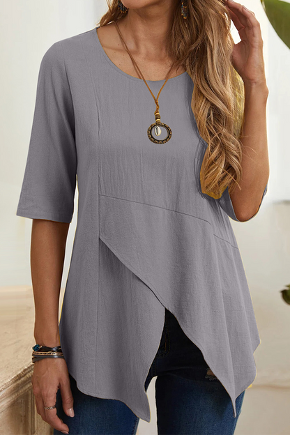 Slit O Neck T-shirts