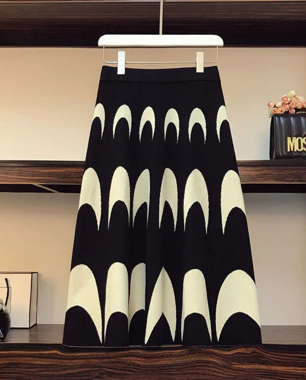 Kiona Korean Knit Skirt & Top