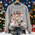 Comstylish Christmas Duck Women's Flannel Sweater