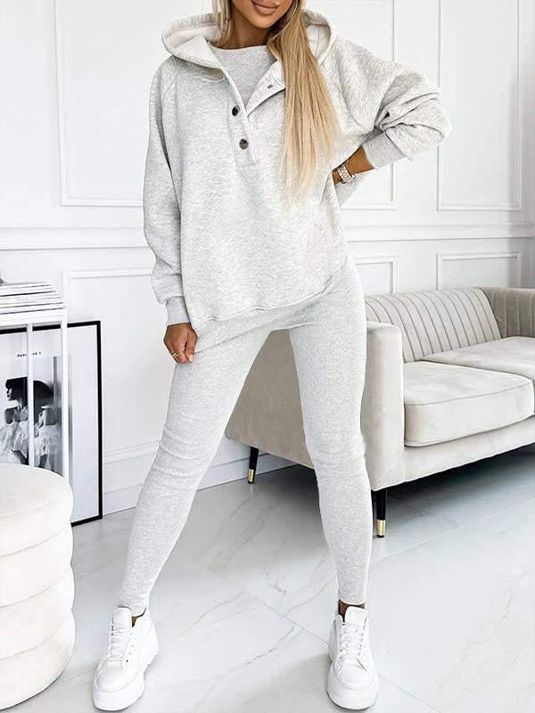 Hooded and Comfortable Sweatshirt Suit