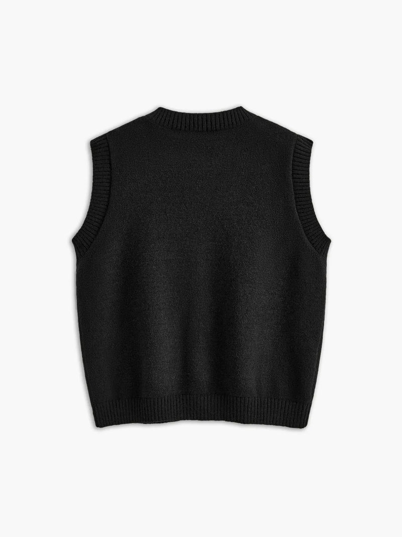 Button Up Sweater Vest