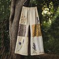Women's Vintage Lavender Floral Print Casual Pants