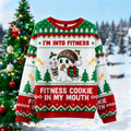 Comstylish Cute Christmas Tree Holly Berry Warm Crew Neck Sweater