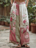 Bohemian Vintage Floral Casual Vintage Pants elevenforest