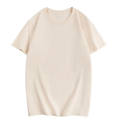 Cotton Short Sleeve T-shirt Summer Loose White Black Harajuku Famale Tshirts Tops Clothes Tee Shirt