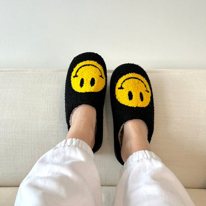 Happy Face Slippers - Buy 1 Get 1 Free