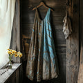 Vintage Floral Art Linen Tank Dress elevenforest