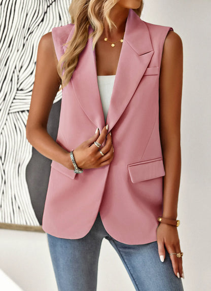 Radford Blazer Vest - Pink