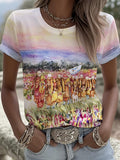 Comstylish Women's Walk For Peace Art Print T-shirt