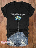 Imagine All The People Living Life In Peace Art Casual T-shirt