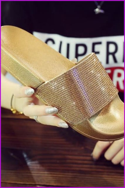 Rhinestone Diamond Bling Beach Slipper F068