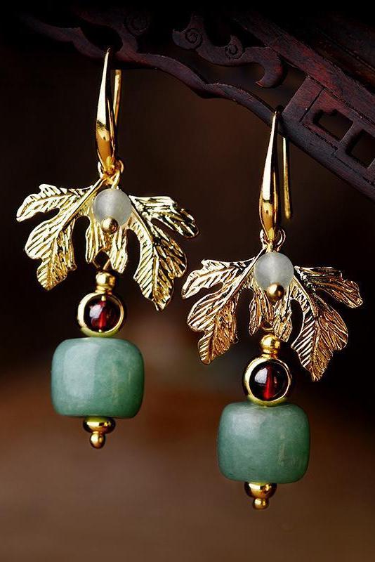 Retro Gold Plated Earrings