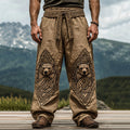 Vintage Nordic Viking Mythology Bear Head Celtic Knot Pants elevenforest