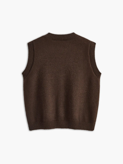 Button Up Sweater Vest