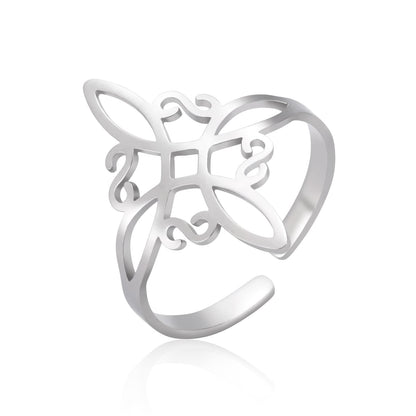 Witches Knot Shield Ring