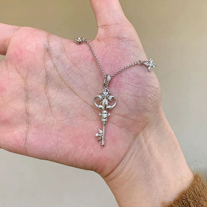 Fleur De Lys Key Necklace