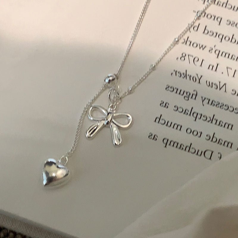 Heartstring Bow Necklace