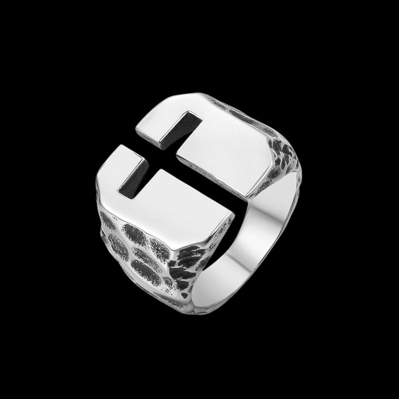 Hollow Cross Ring