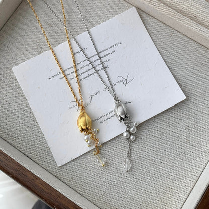Lily of the Valley Necklace in Gold