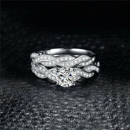 Eternal Infinity Enchantment Crystal Ring Set