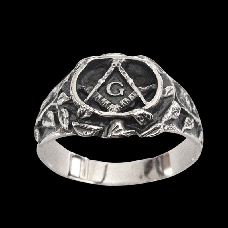 Masonic Square and Compasses Ring
