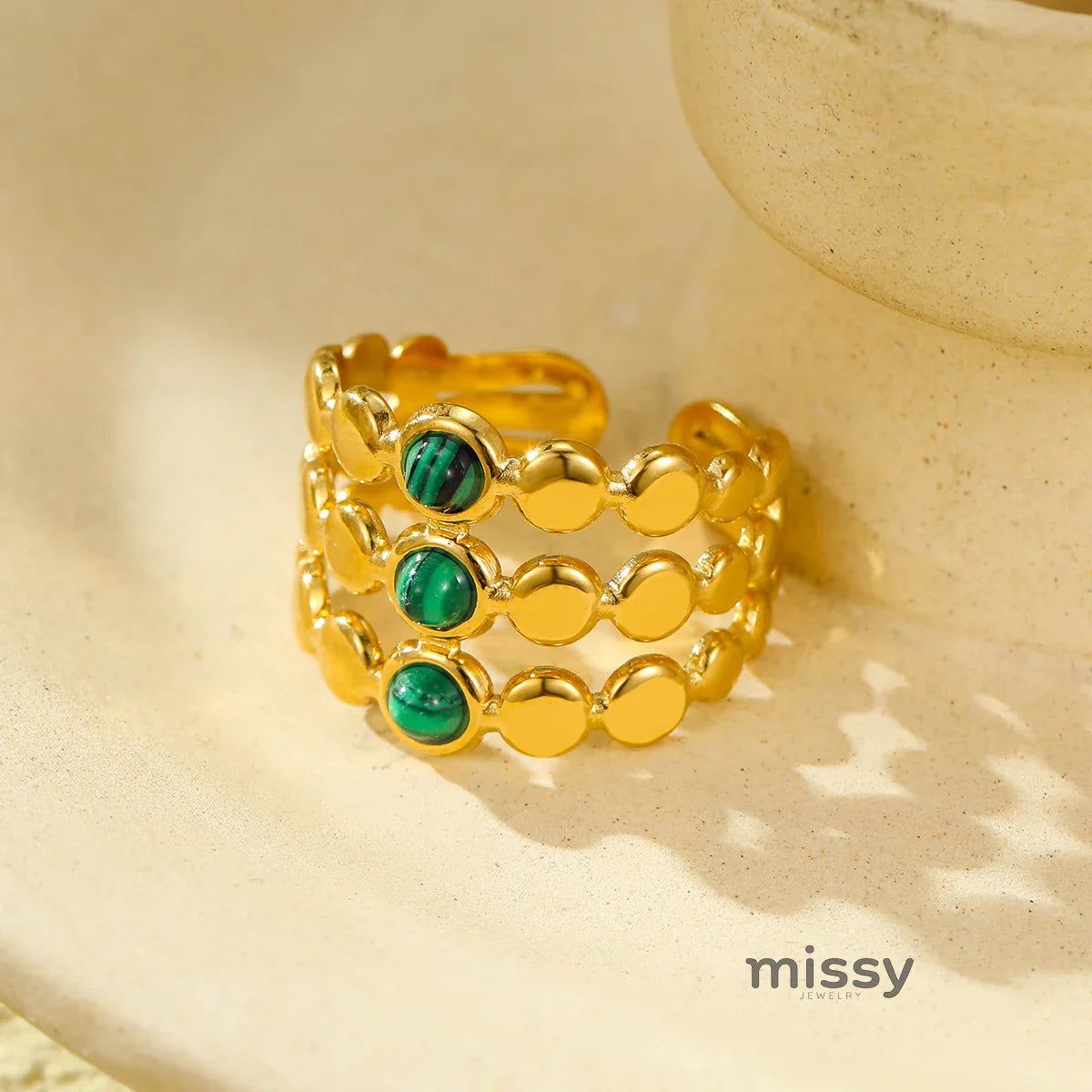 Brinlee Gemstone Open Ring