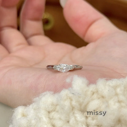 Leilanie Zircon Marquise Ring