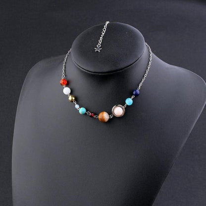Gemstone Solar System Necklace