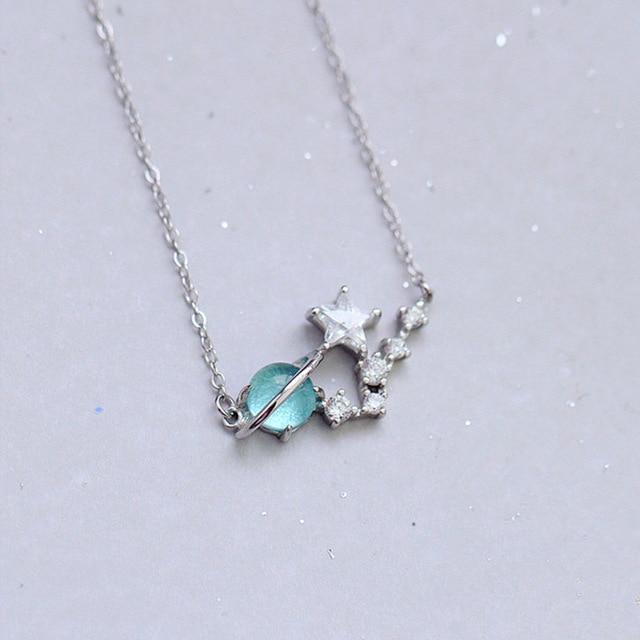 Magical Blue Universe Necklace
