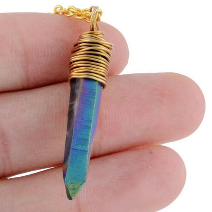 Natural Druzy Crystal Necklace
