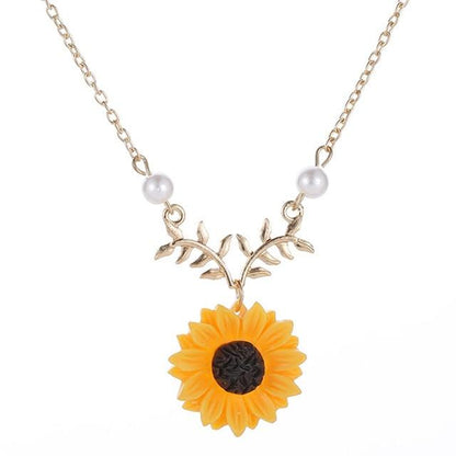 Sunflower Power Pearl Necklace