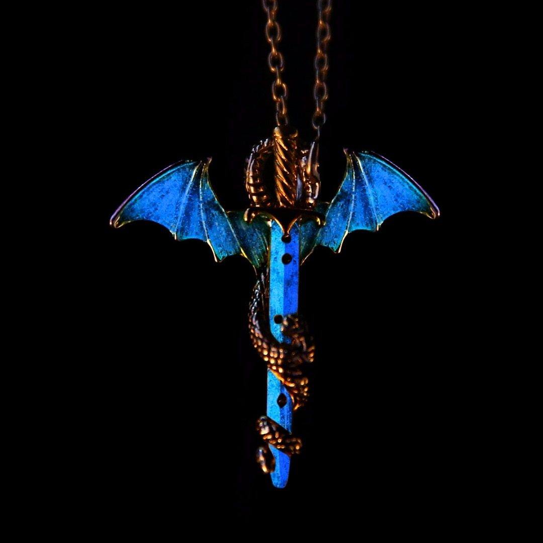 The Dragon Warrior Glow in the Dark Necklace
