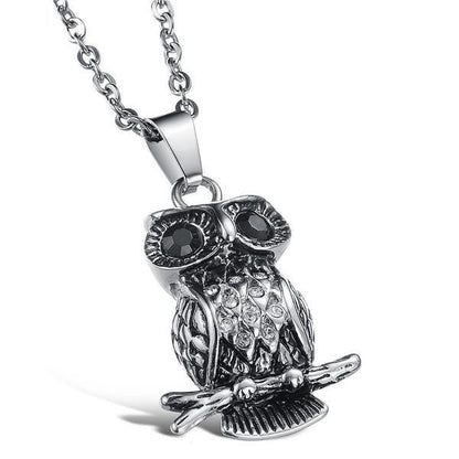 The Wise Owl Stainless Steel Necklace