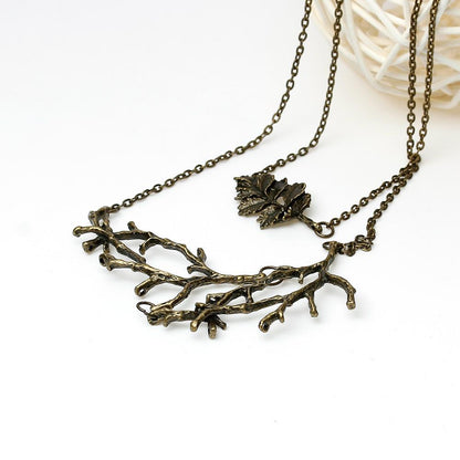 Style Leaf Branch Necklace