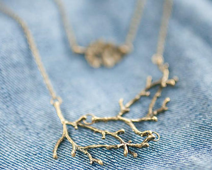 Style Leaf Branch Necklace