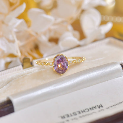 Oval Amethyst Ring